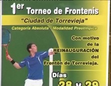 Imagen de Torrevieja Acoge El I Torneo De Frontenis Preolímpico Para Inaugurar Las Pistas