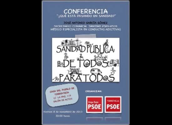 Imagen de El PSOE presentará una charla sobre sanidad el viernes, 8 en la Casa del Pueblo