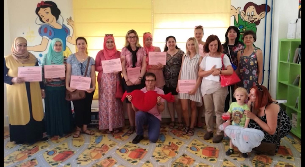 Imagen de Diplomas curso de español para extranjeros en el Colegio Gratiniano Baches