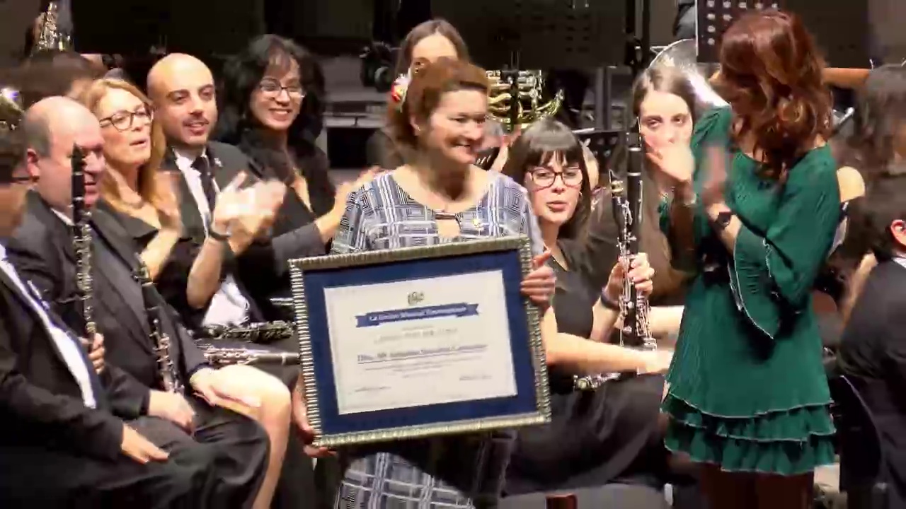 Imagen de María Antonia Sánchez Carmona, Escudo de Oro de la Unión Musical Torrevejense