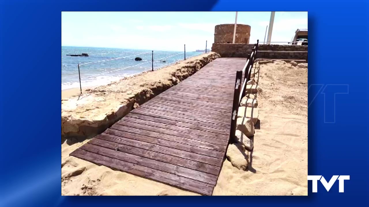 Imagen de Nueva rampa de accesibilidad en la playa de La Mata