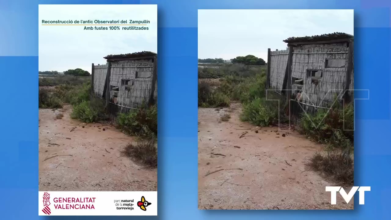 Imagen de El observatorio «El Zampullín», en nuestro parque natural, ha sido restaurado