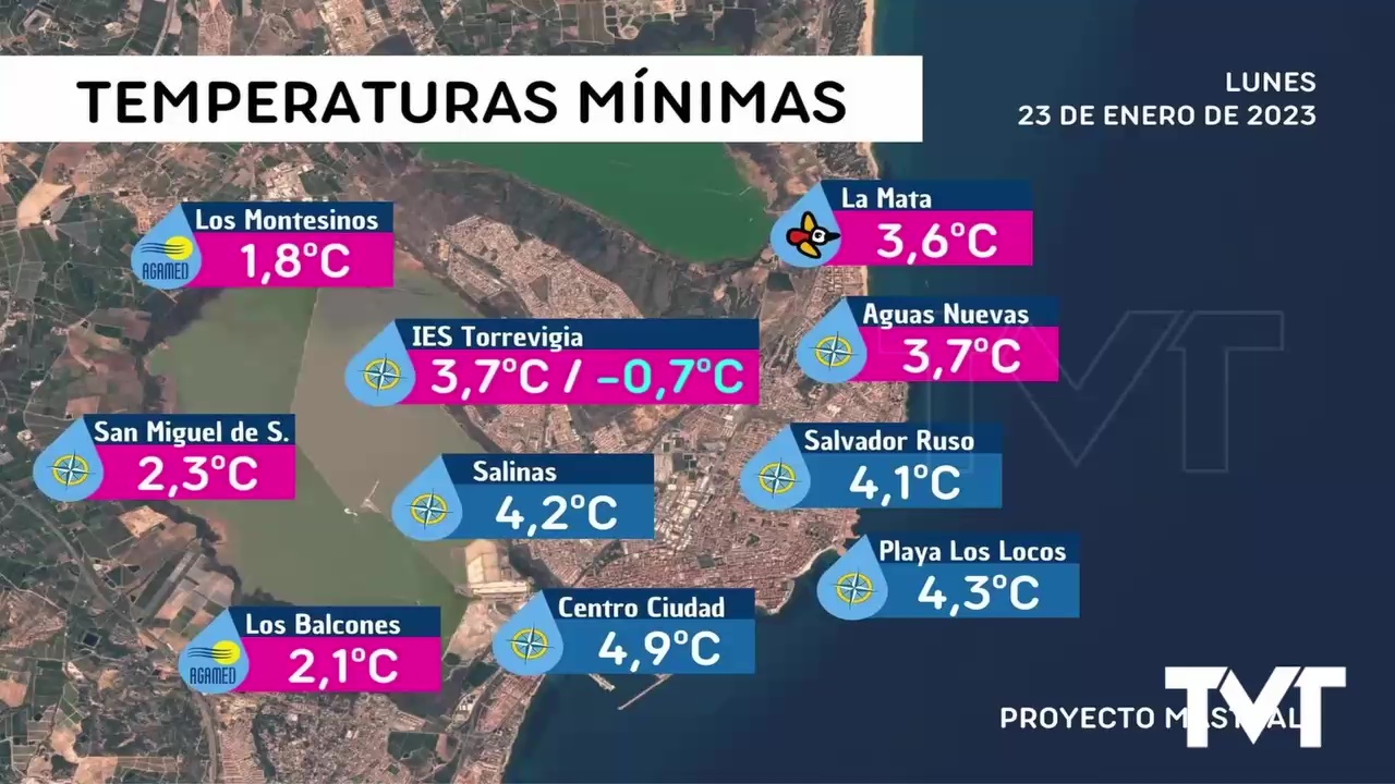 Imagen de Lunes helado con temperaturas muy bajas en Torrevieja