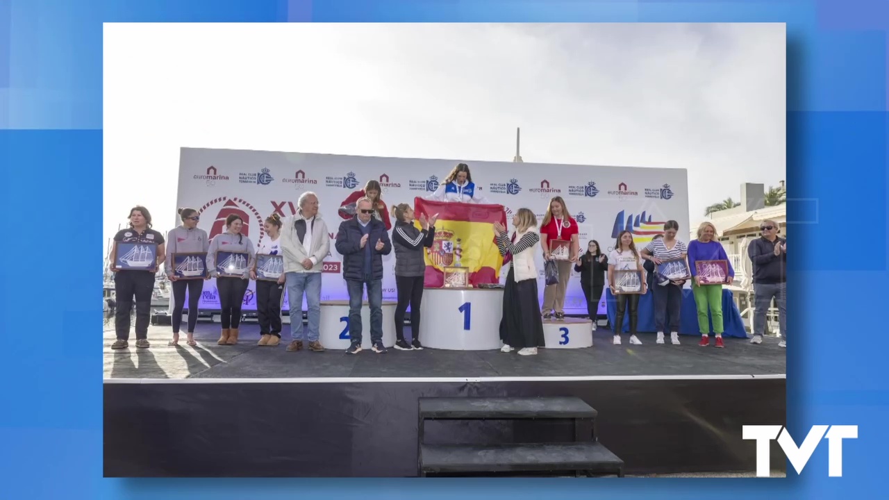 Imagen de Ascensión Roca, campeona de Europa de la clase Europe y Alberto Antón, bronce