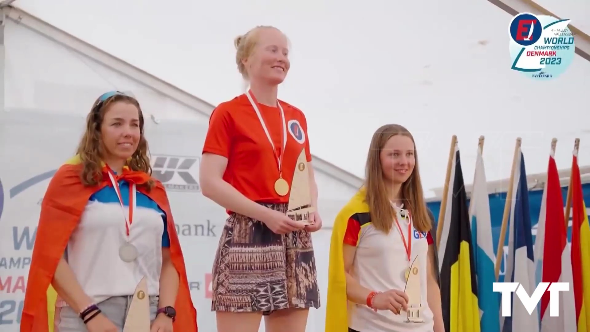 Imagen de Ascensión Roca de Togores, subcampeona del mundo de la clase Europe en Dinamarca