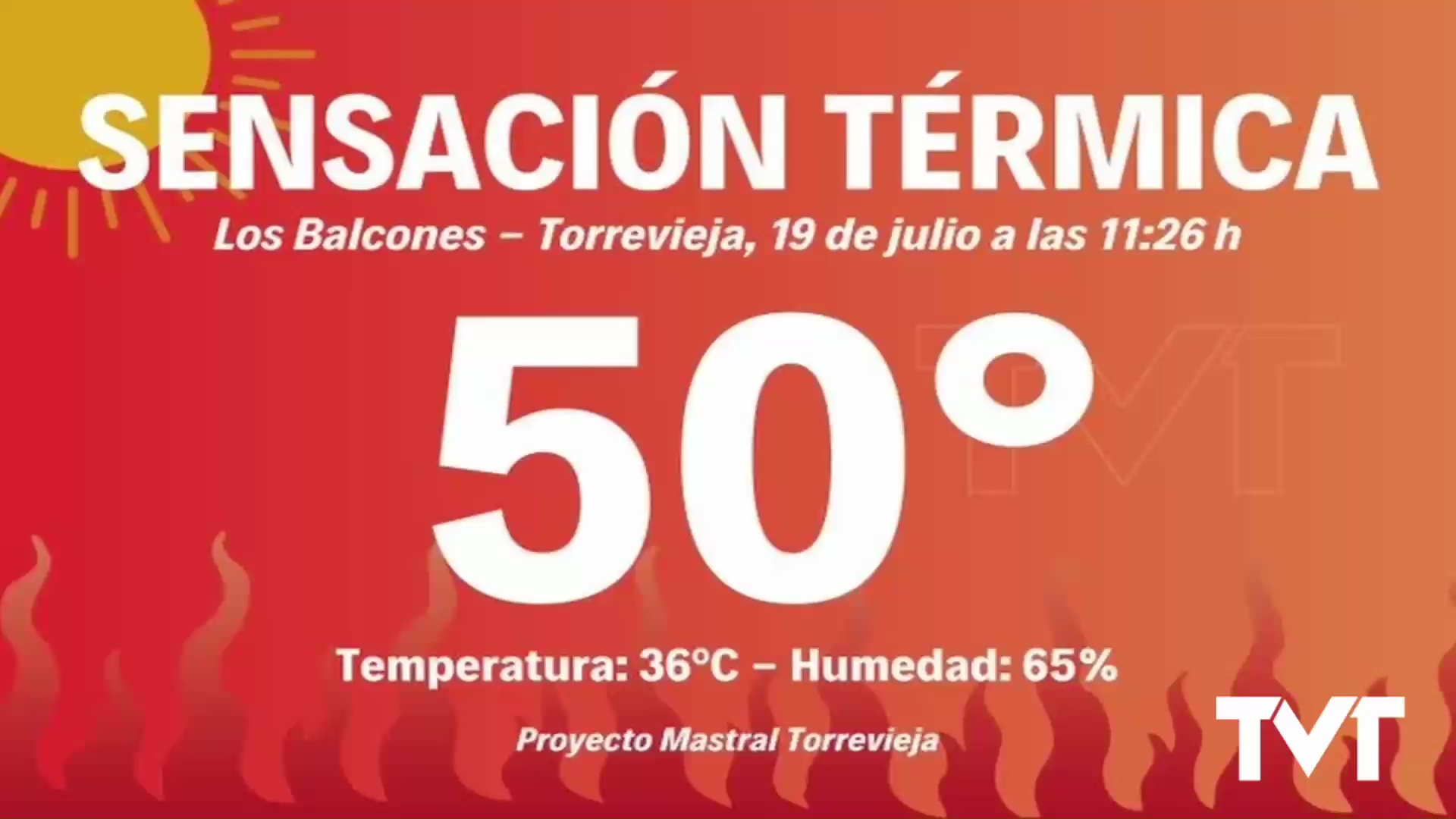 Imagen de Altas temperaturas y elevada humedad nos deja una sensación térmica de 50 grados