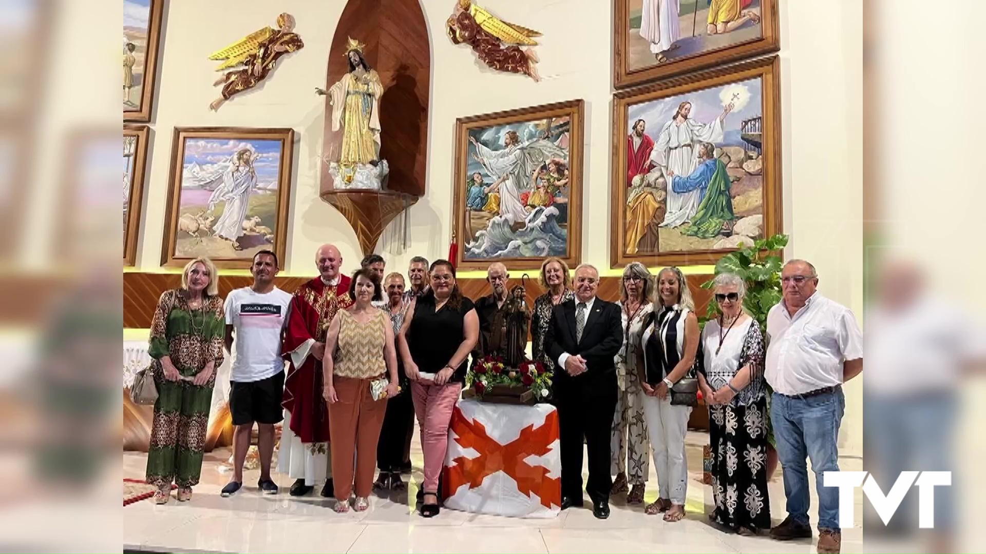 Imagen de La cofradía de peregrinos de Santiago honró a su patrón en el Sagrado Corazón de Jesús