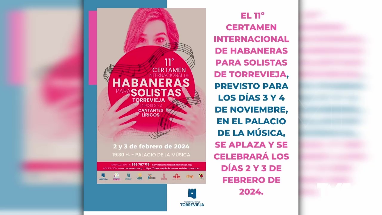 Imagen de Torrevieja se queda en 2023 sin su certamen internacional de habaneras para solistas