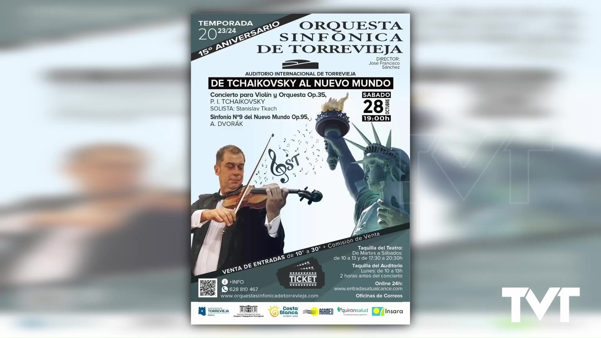 Imagen de La Orquesta Sinfónica de Torrevieja inicia la temporada con el concierto «De Tchaikovsky al nuevo mundo» 