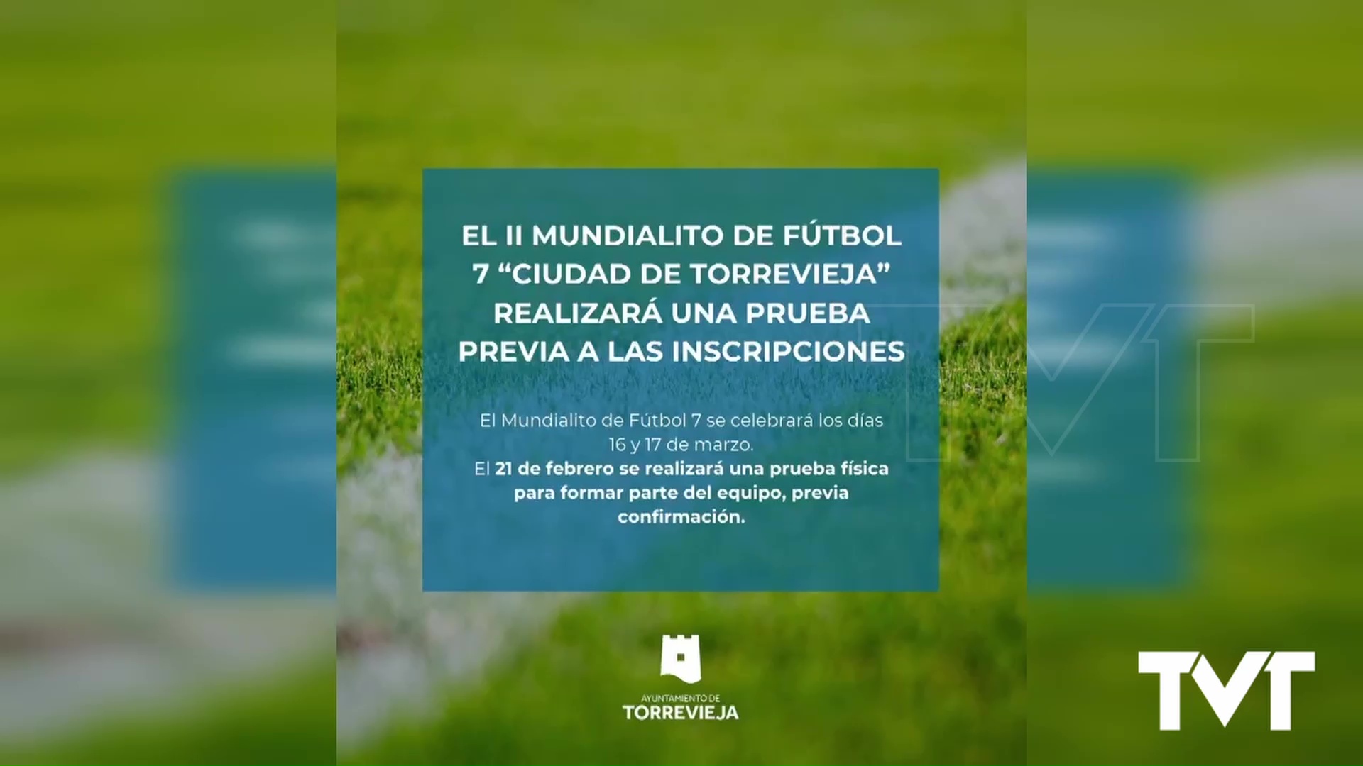 Imagen de Los días 16 y 17 de marzo se celebrará el II Mundialito Futbol 7 «Ciudad de Torrevieja» 