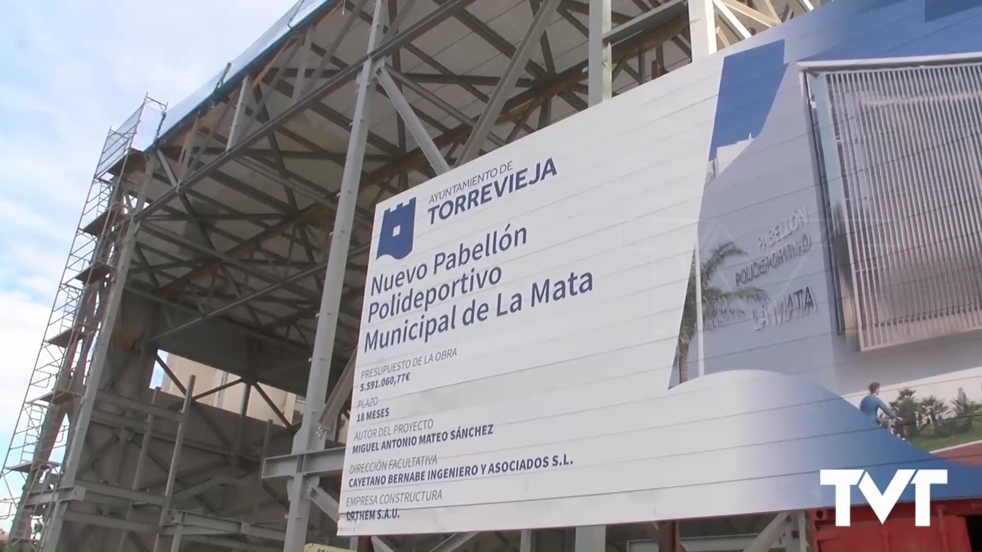 Imagen de El Pabellón Polideportivo Municipal de La Mata estará construido antes de que acabe al año