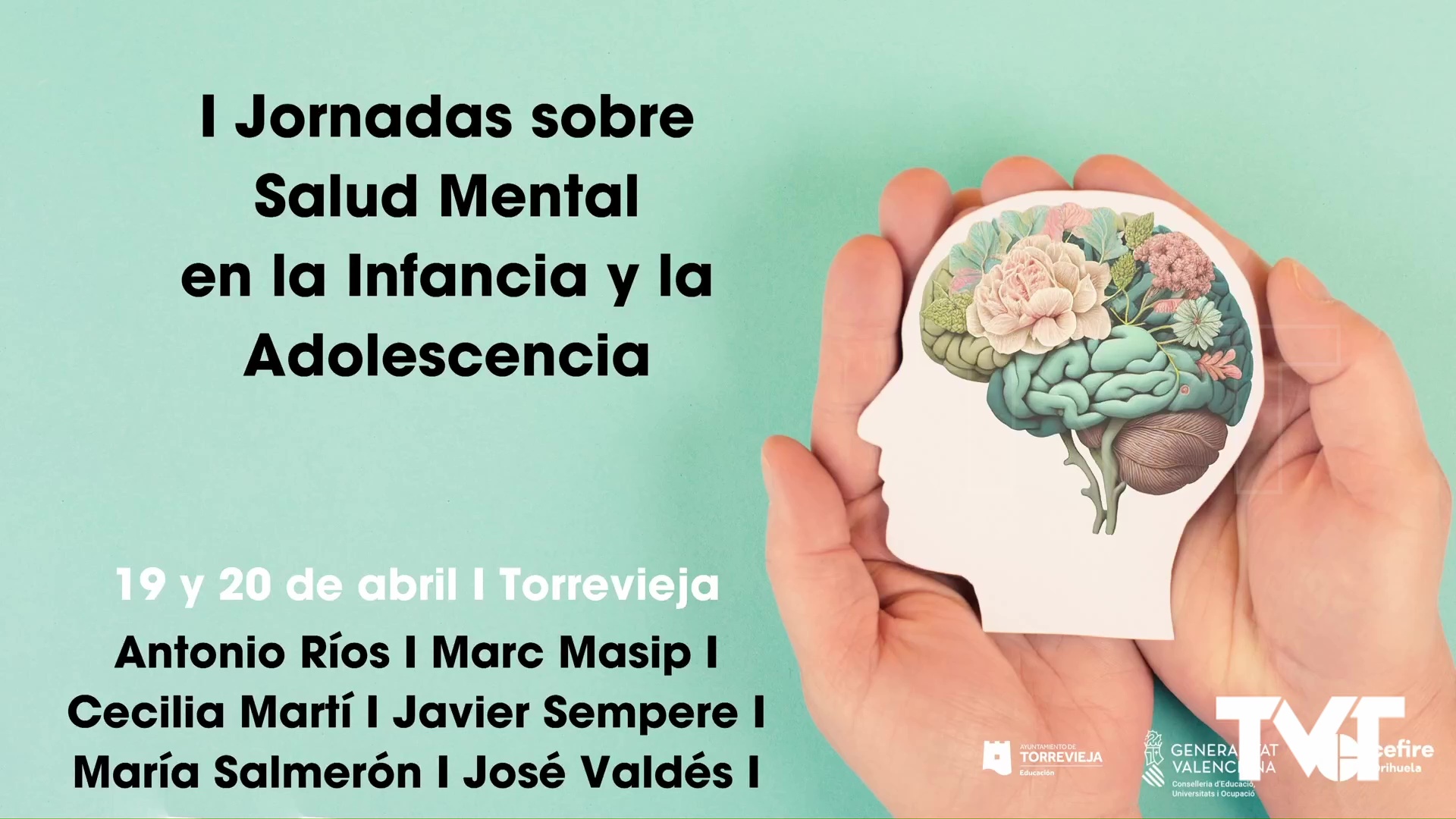 Imagen de Torrevieja será sede los días 19 y 20 de abril de las I Jornadas sobre salud mental en la Infancia y Adolescencia 