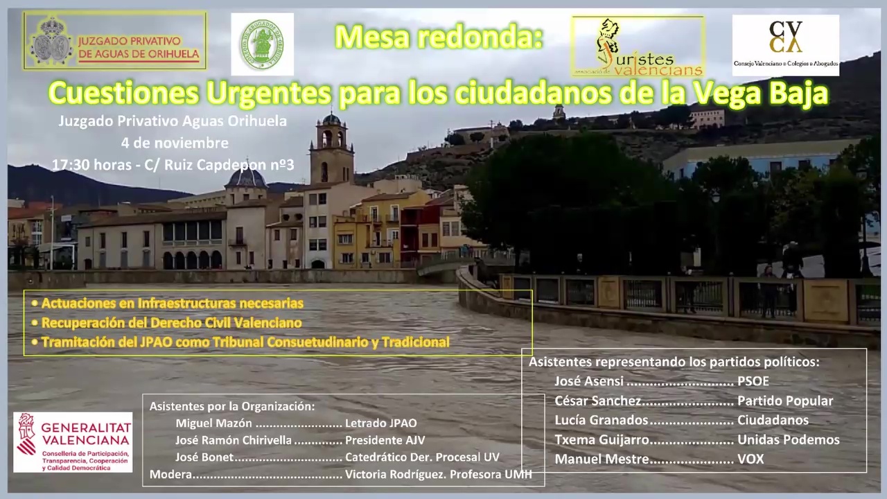 Mesa Redonda Cuestiones Vega Baja