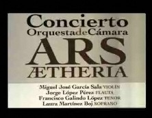 Imagen de Nuevo Concierto De La Orquesta De Cámara Aetheria