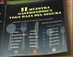 Imagen de El Lunes Comienza En Torrevieja La Ii Muestra Gatronómica De La Vega Baja