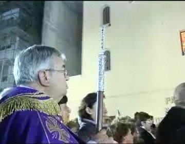 Imagen de San Pedro Arrepentido desfiló por primera vez junto a Jesus de la Sentencia en la Mata