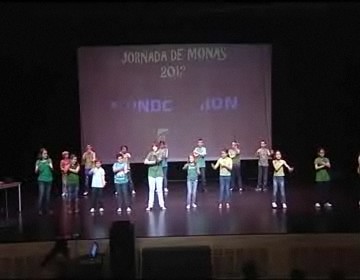 Imagen de Un centenar de niños clausuraron la jornada de monas 2012 con el espectáculo Mundovisión