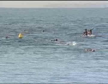 Imagen de Cruz Roja realizó la travesía marítimo terrestre entre las playas de los Europeos y Náufragos