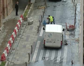 Imagen de Ya han comenzado las obras de reparación de Caballero de Rodas