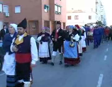 Imagen de David Moreno, alcalde de Aller, pregonó las fiestas de Santa Barbara, patrona de los mineros