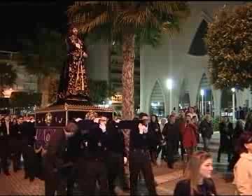 Imagen de La imagen del Nazareno realizó un Via Crucis por las inmediaciones del Sagrado Corazón