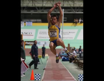 Imagen de El atleta torrevejense Juan Manuel Soto, subcampeón de España Junior en salto de longitud