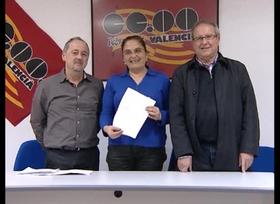 Imagen de La sección sindical de CC.OO. de Acciona entregó un cheque de 1.250 € a Alimentos Solidarios