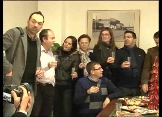 Imagen de Brindis navideño de la prensa con el alcalde de Torrevieja