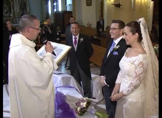 Imagen de Enlace matrimonial entre Antonio Aniorte y Laura Cos