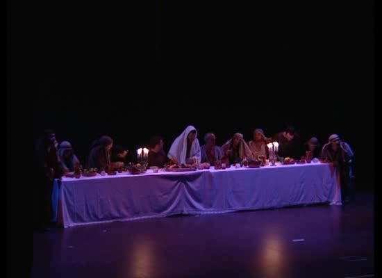 Imagen de Los Callosinos Amigos de Jesús de Nazareth representaron 11 cuadros escénicos de La Pasión