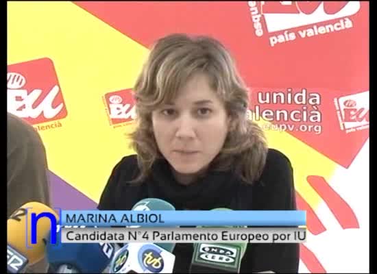 Imagen de Marina Albiol presenta su candidatura por IU a las Elecciones Europeas en Torrevieja