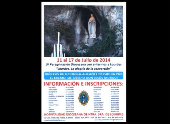Imagen de Abierto plazo de inscripción para la Peregrinación diocesana con enfermos a Lourdes