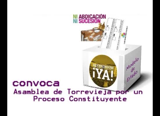 Imagen de La Asamblea de Torrevieja por un Proceso Constituyente convoca una concentración por el referéndum