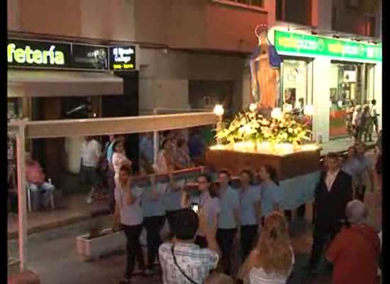 Imagen de La procesión marca el final de las Fiestas del Sagrado Corazón 2014 en el barrio de La Punta