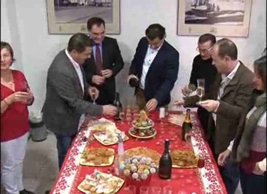 Imagen de Brindis navideño de la prensa con el alcalde de Torrevieja