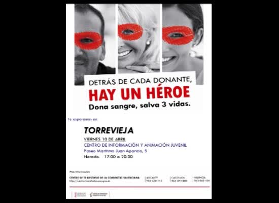 Imagen de Donación de sangre el 10 de abril en Torrevieja