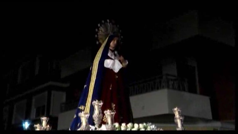 Imagen de Martes Santo de procesión con solera y sin presencia de amenaza de lluvias