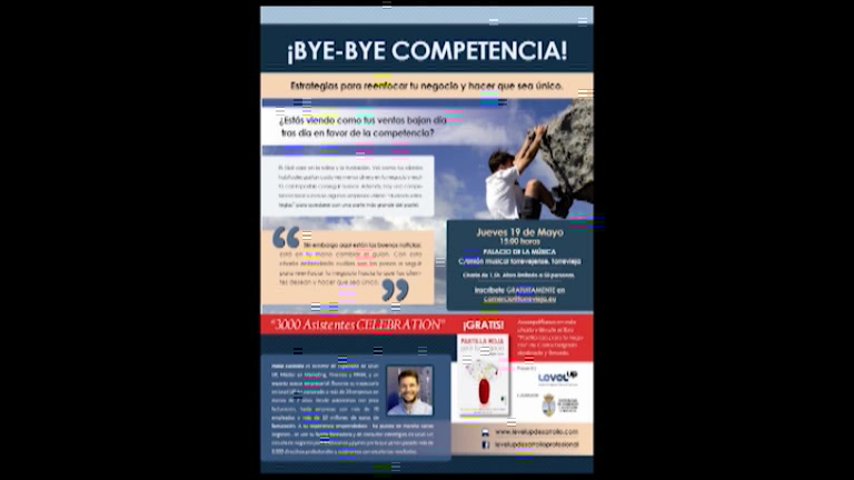 Imagen de Comercio organiza una charla para emprendedores titulada Bye-bye competencia
