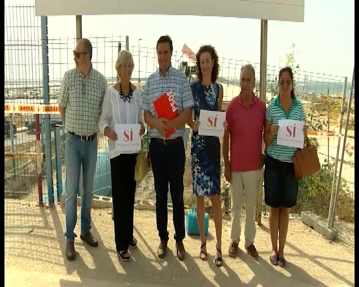 Imagen de Candidatos socialistas critican la paralización de las obras del Dique de Poniente