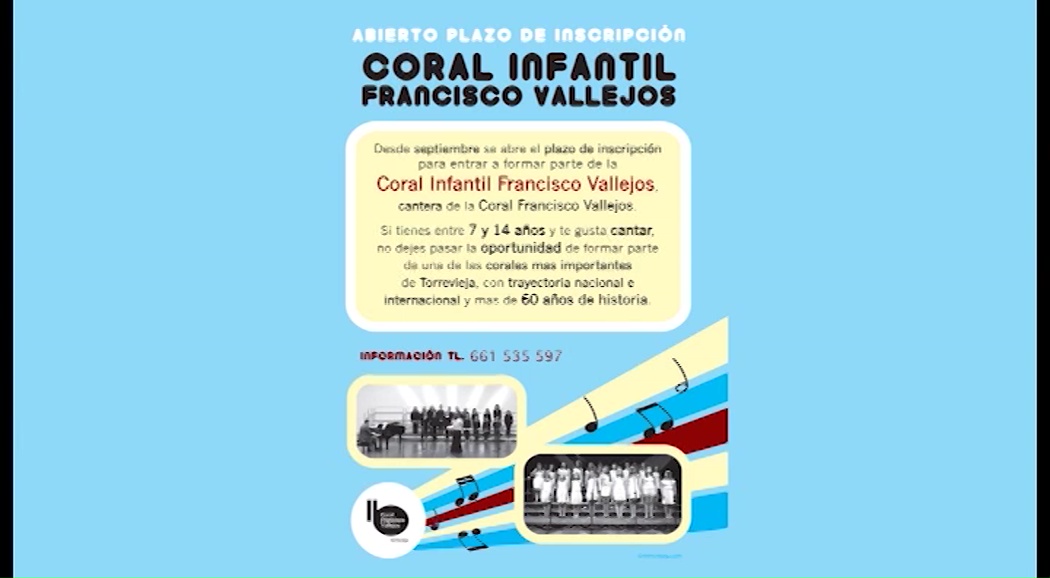 Imagen de Abierto el plazo de inscripción en la coral infantil Francisco Vallejos