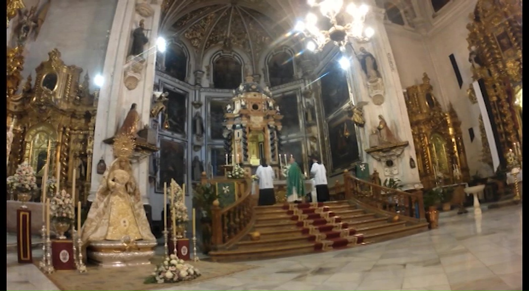 Imagen de Bendecida la imagen de Mª Santísima de la Victoria, titular mariana de la cofradía de la Santa Cena