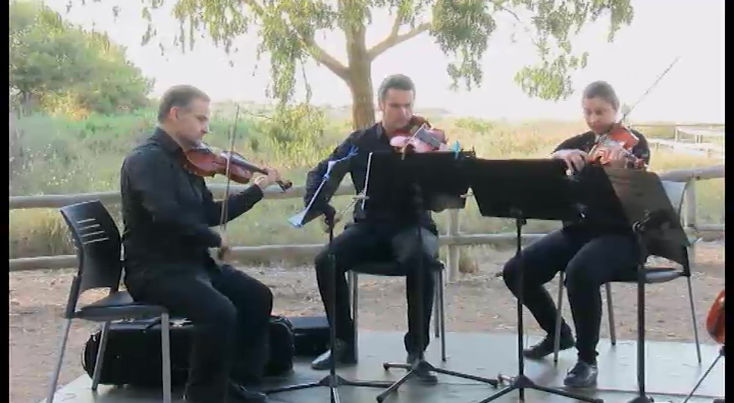 Imagen de Atardecer único en el Parque Natural con la música de cámara interpretada por un cuarteto de la OST