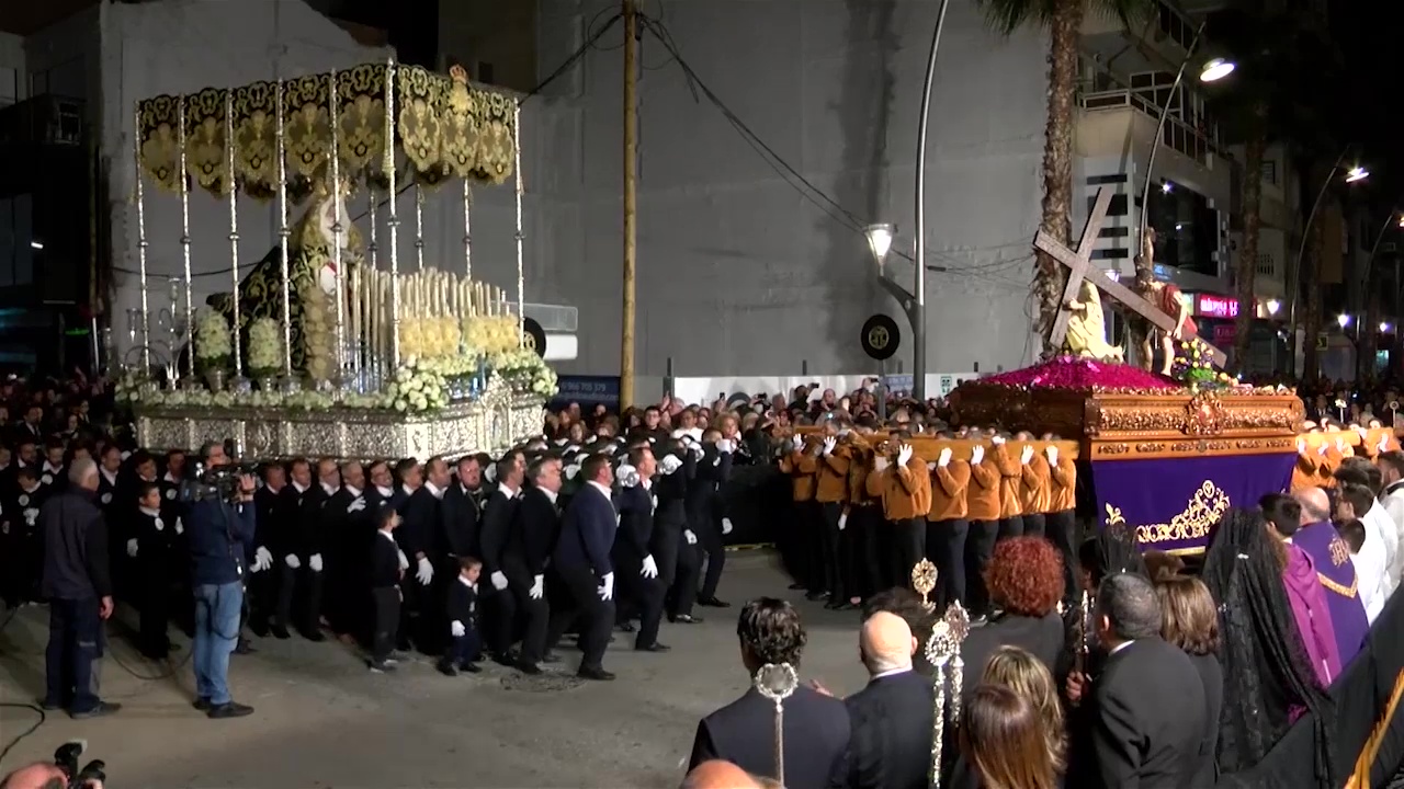 Imagen de El «Encuentro» del Miércoles Santo vuelve a acaparar todas las miradas