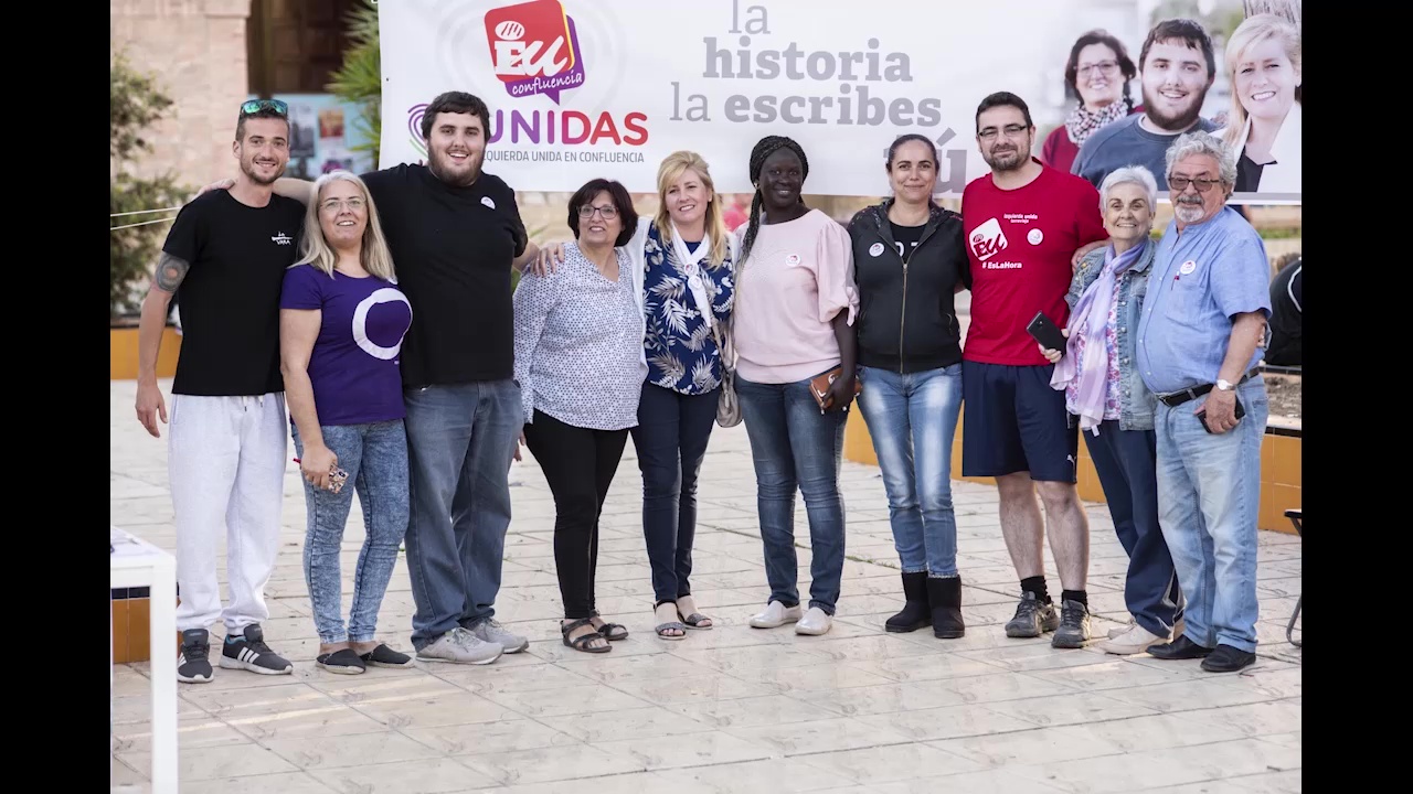 Imagen de Unidas-IU en Confluencia celebra su primer acto de campaña en la Plaza de la Constitución