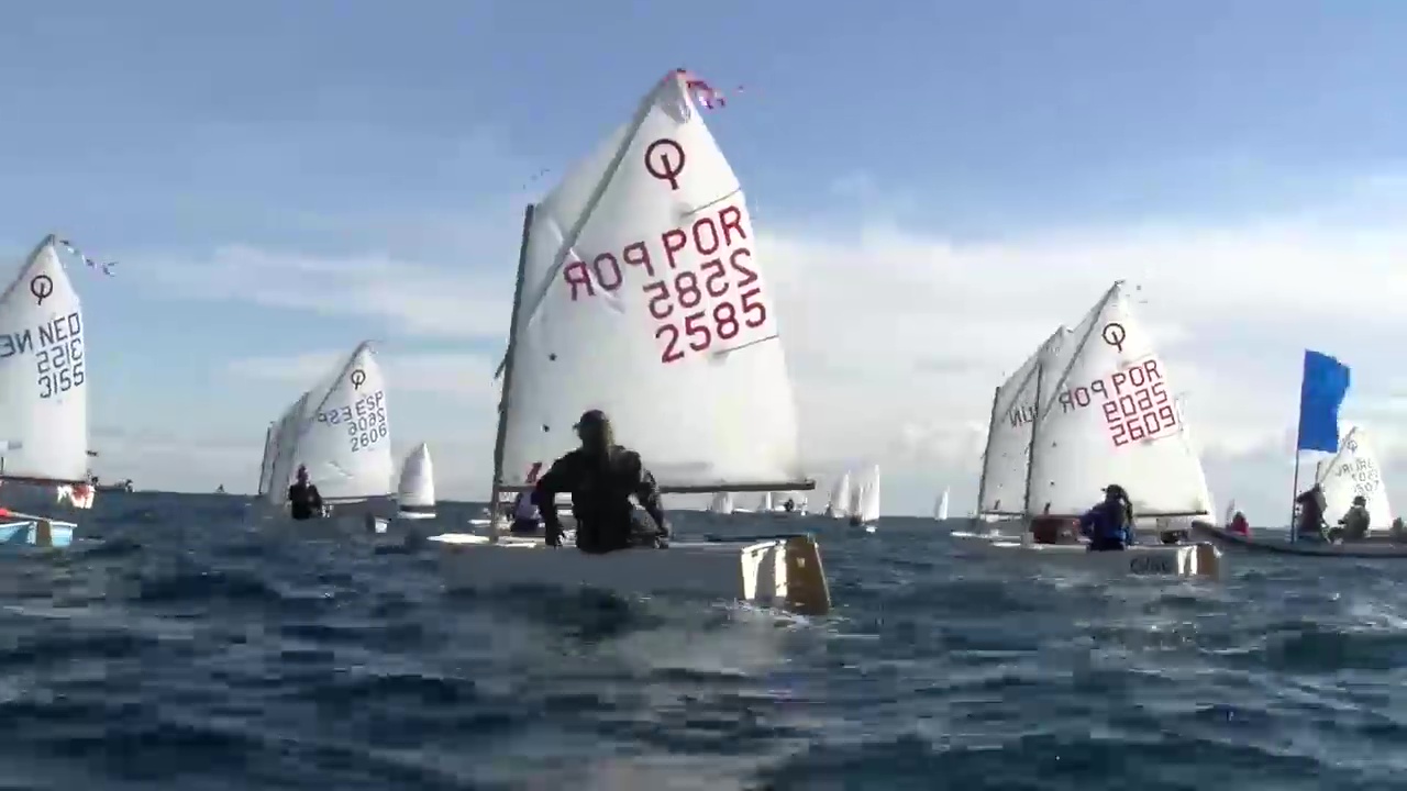 Imagen de Antonio López, del RCNT, Campeón de la Copa de España Optimist 2019