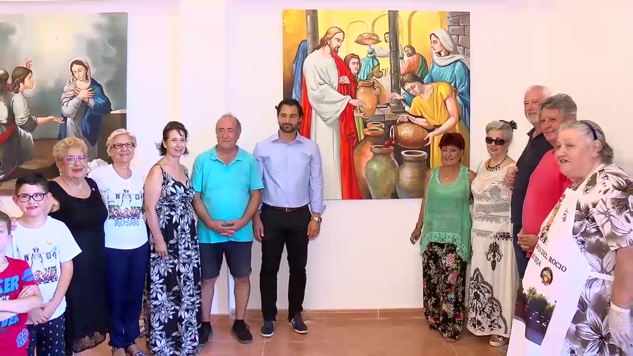 Imagen de Un nuevo cuadro y mejoras en la hornacina: novedades en la ermita de la Virgen del Rocío