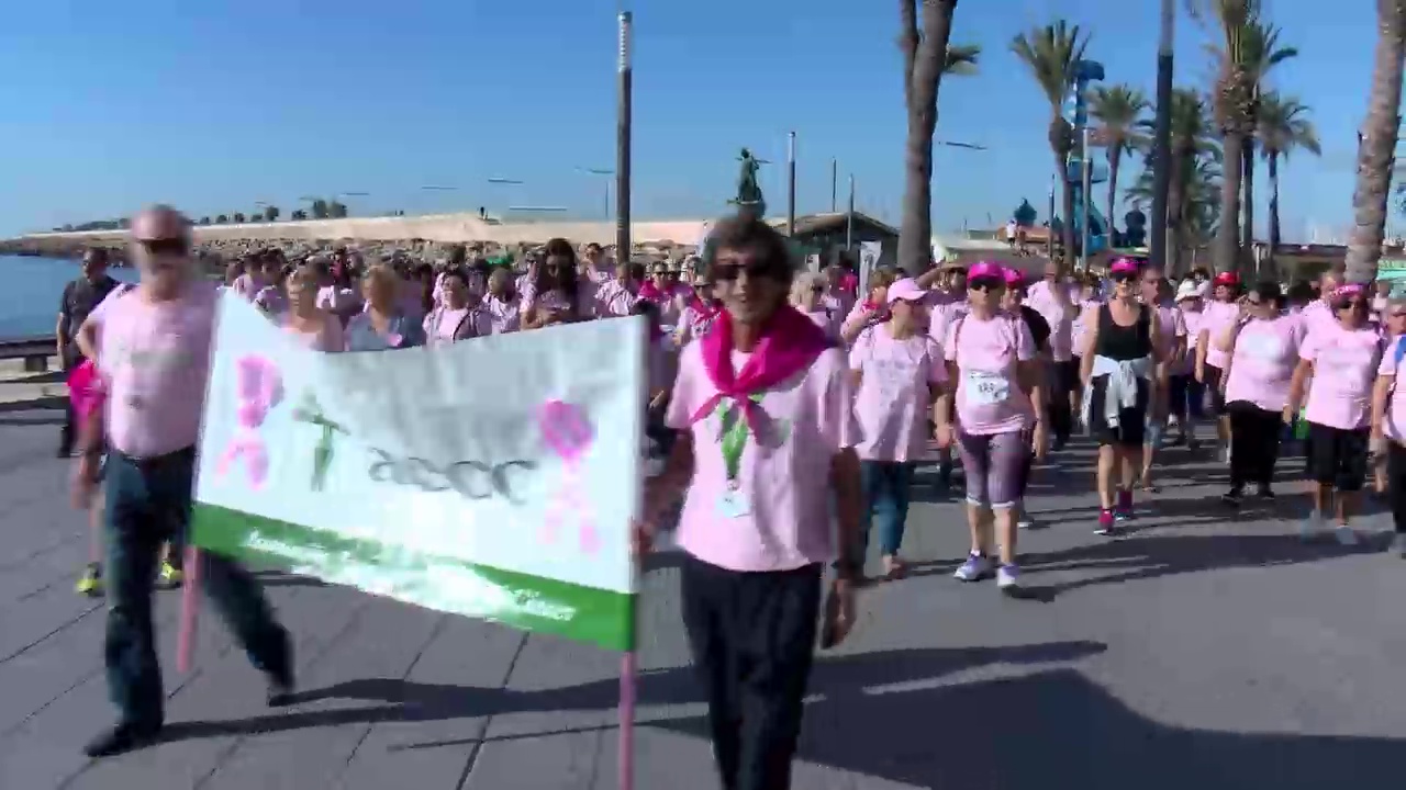 Imagen de Una marea rosa inunda el Paseo Juan Aparicio en la quinta Marcha por la Vida