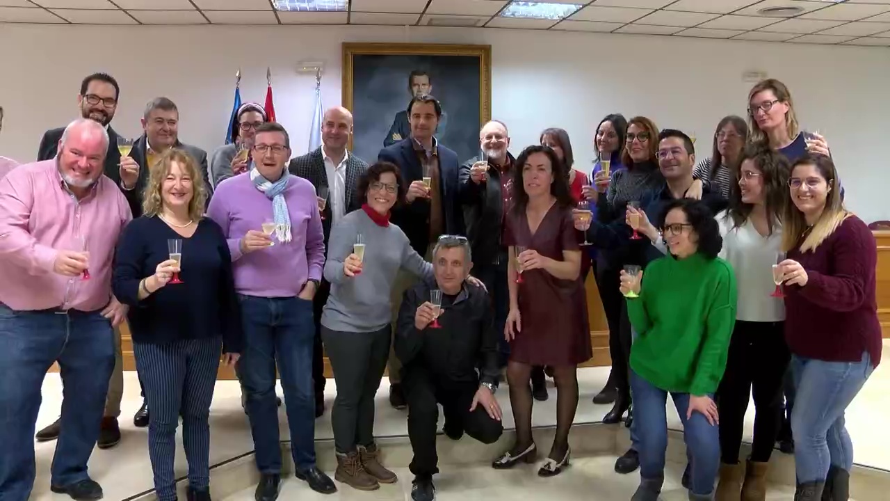 Imagen de Brindis Navideño de los portavoces con los medios de comunicación