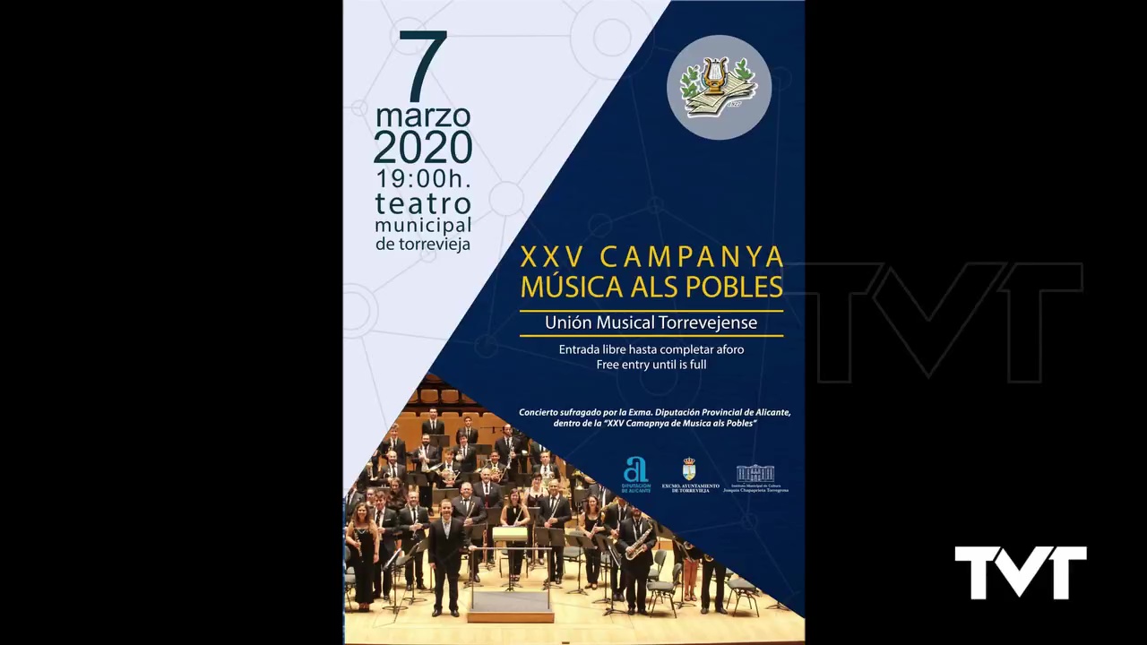 Imagen de Concierto de la Unión Musical Torrevejense el 7 de marzo en el Teatro Municipal