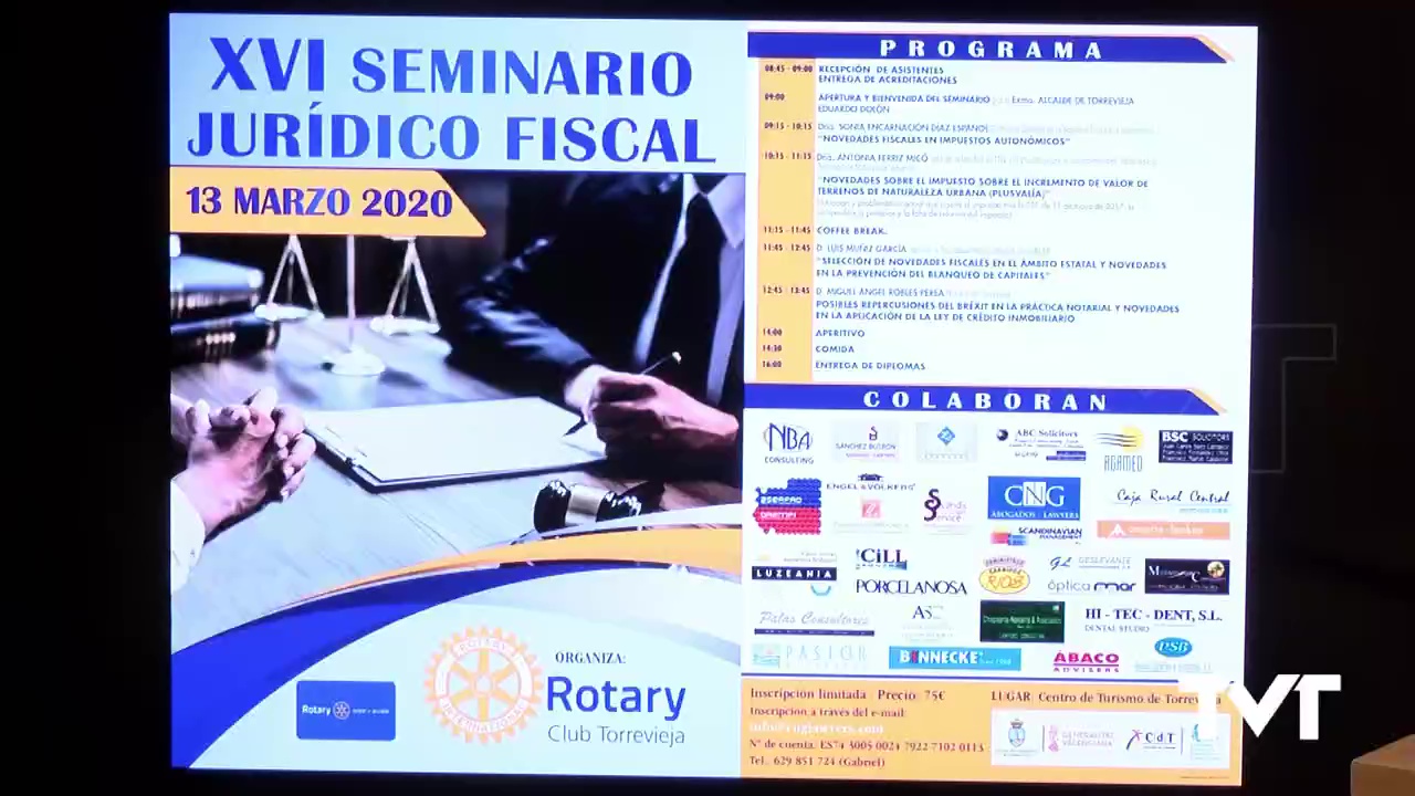Imagen de El próximo 13 de marzo se celebrará el XVI Seminario jurídico fiscal de Rotary